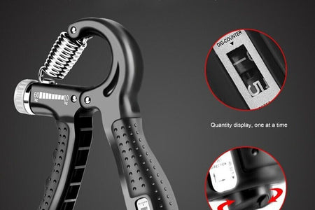 Hand Grip Strength Power Trainer Gripper Strengthener Adjustable Gym Exerciser