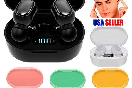 TWS Wireless Bluetooth Earbuds Waterproof Bluetooth Headset Noise Cancelling