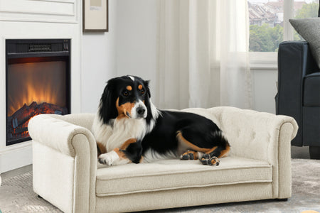 Elegant Rectangular Pet Bed for Medium and Large Dogs