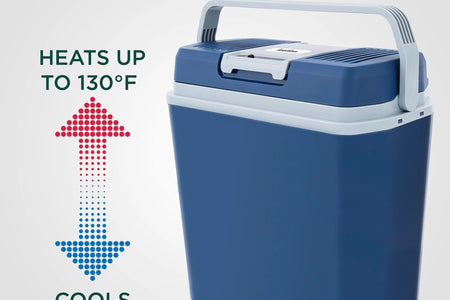 24L Portable Thermoelectric Cooler & Warmer 12V with Handle Blue
