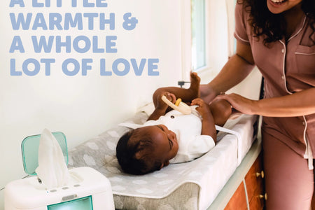 Baby Wipe Warmer & Dispenser with LED Changing Light & On/Off Switch by