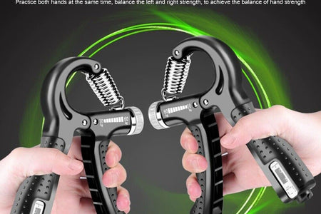 Hand Grip Strength Power Trainer Gripper Strengthener Adjustable Gym Exerciser