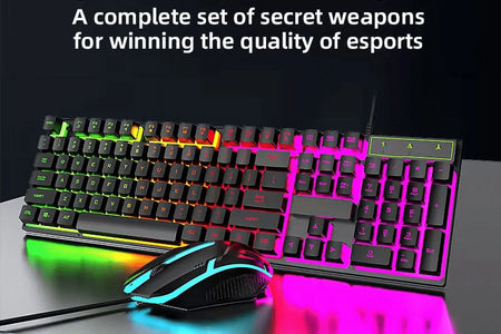 Wired Gaming Keyboard with RGB Backlight, Black