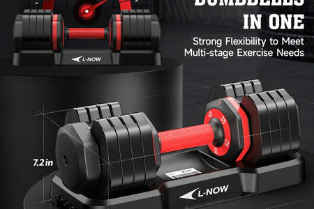110LB Adjustable Dumbbells with High Quality Tray 15Lb to 55Lb Adjustable Dumbbell for Home Gym Exercise Equipment, ‌‌Christmas Gift