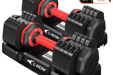 110LB Adjustable Dumbbells with High Quality Tray 15Lb to 55Lb Adjustable Dumbbell for Home Gym Exercise Equipment, ‌‌Christmas Gift