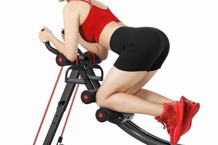 Foldable Ab Machine, Ab Workout Equipment for Home Gym,Core & Abdominal Trainer Fitness Equipment Max 440Lbs with LCD Display